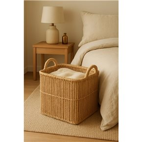 CESTO 31X31X27CM RATAN NATURAL