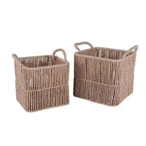 SET 2 CESTOS D42/D35 RATAN NATURAL