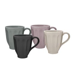 MUG 325ML 8.5X10CM FACETADO SURTIDO