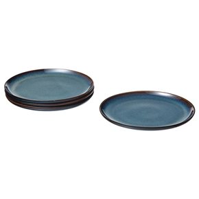 PLATO DE MESA CERAMICA D25CM ORGANIC AZUL
