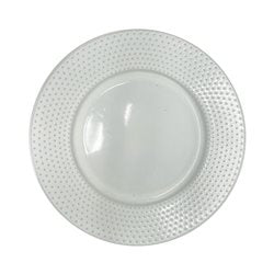 PLATO DE POSTRE D22x2.5CM BLANCO TEXTURADO