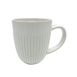 MUG 385ML D9x10CM BLANCO TEXTURADO