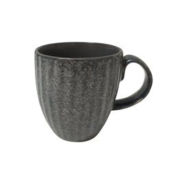 MUG 355ML GRIS MOTEADO BORDE LINEAS