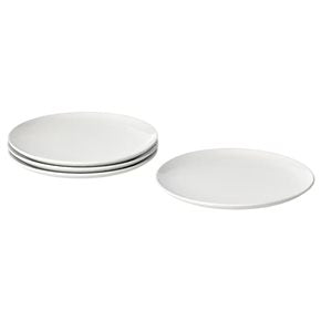 PLATO DE MESA CERAMICA D26CM IBIZA BLANCO