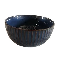 BOWL CERAMICA D14CM FACETADO AZUL