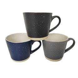 MUG CERAMICA 270ML COLORES SURTIDOS C/PUNTITOS