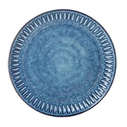 PLATO DE POSTRE D20CM PINTADO AZUL