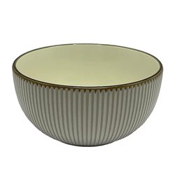 BOWL D15CM BLANCO C/BORDE MARRON