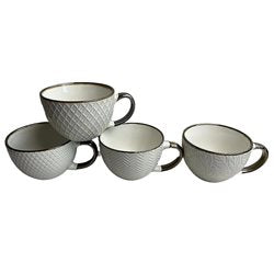 MUG 445ML TEXTURADO BLANCO