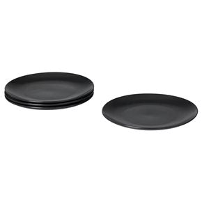 PLATO DE POSTRE CERAMICA D20CM IBIZA NEGRO