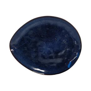PLATO DE POSTRE 21x18CM GLAZE AZUL