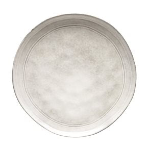 PLATO DE MESA D27CM BLANCO BORDE GRIS