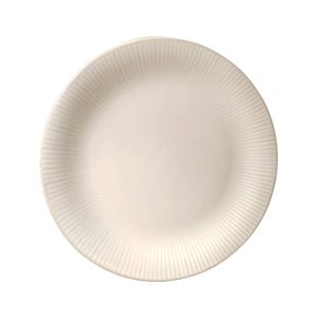 PLATO DE POSTRE D22CM RAYITAS BLANCO