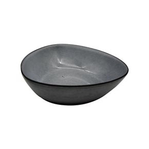 PLATO HONDO 19x17x5CM TRIANGULAR GRIS