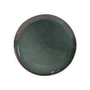 PLATO POSTRE CERAMICA D22CM VERDE SACRAMENTO