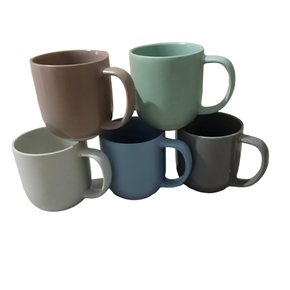 MUG BOMBE 380 ML COLORES MATE CON BASE