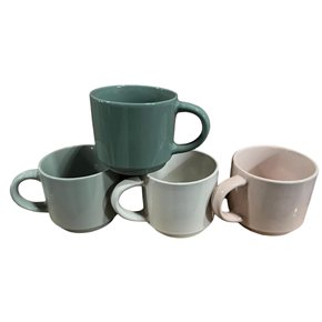 MUG RECTO 380 ML APILABLE COLORES PASTEL SURT