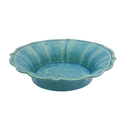 BOWL BORDE ONDULADO 21CM TULIPA TURQ