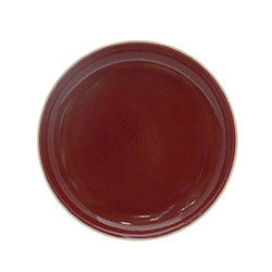 PLATO DE POSTRE 20CM ROJO LISO