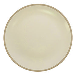 PLATO DE MESA 28CM BEIGE INTERIOR BEIGE CLARO