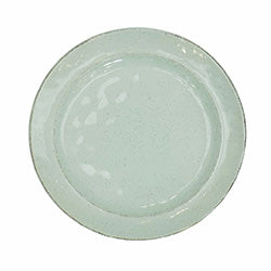 PLATO DE POSTRE 20CM BORDE DOBLE VERDE CLARO