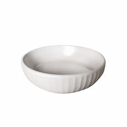 BOWL REDONDO 190ML BLANCO RELIEVE.  D11/H3.2CM