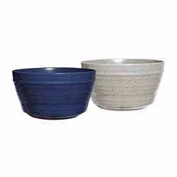 BOWL RED. 900ML BLANCO/AZUL. 15X9CM