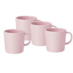SET 4 MUGS 355ML ROSADO