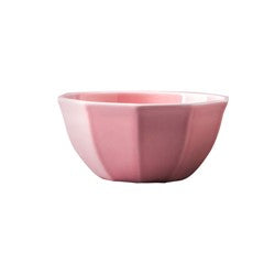 BOWL OCTAGONAL D15x7CM ROSA BRILLO