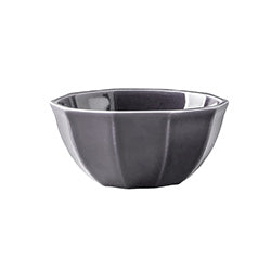 BOWL OCTAGONAL D15x7CM GRIS BRILLO