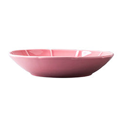 PLATO HONDO D24x5CM ROSA BRILLO