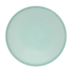 PLATO DE MESA 27CM BORDE RECTO AZUL/CELESTE