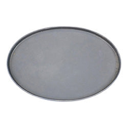 PLATO OVAL  BORDE RECTO GRIS OSCURO. 33x23CM