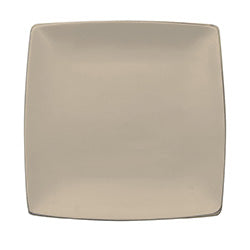 PLATO DE MESA CUADRADO 27X27CM BEIGE