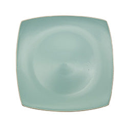 PLATO DE POSTRE CUADRADO 19X19CM VERDE AGUA