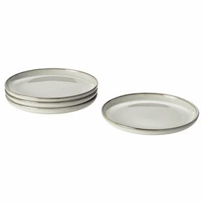 PLATO DE POSTRE CERAMICA GRIS ORGANIC D19.5CM