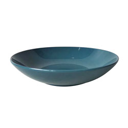 PLATO HONDO D19x5CM PORCELANA AZUL GARDENIA