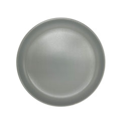 PLATO DE POSTRE D22x3CM LISO GRIS