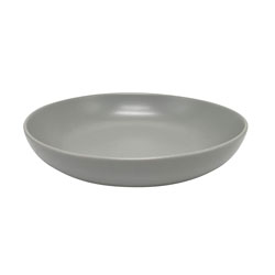 PLATO HONDO D23x5CM LISO GRIS