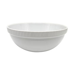 ENSALADERA D25CM BORDE TEXTURADO BLANCO