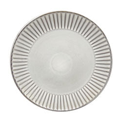 PLATO DE MESA D27CM BORDE FACETADO GRIS