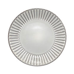 PLATO DE POSTRE D22CM BORDE FACETADO GRIS