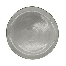 PLATO DE POSTRE D20CM TEXTURADO GRIS