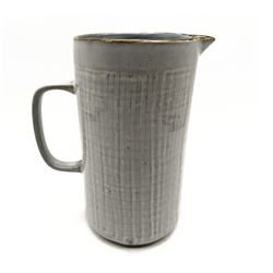 JARRA CERAMICA 12x22CM TEXTURADO  GRIS