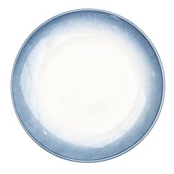 PLATO DE MESA D27CM BLANCO ESFUMADO AZUL