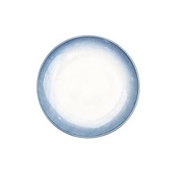 PLATO DE POSTRE D21.5CM BLANCO ESFUMADO AZUL