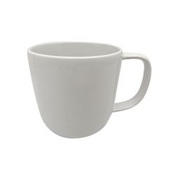 MUG CERAMICA 414ML D9x10CM BORDE RECTO BLANCO