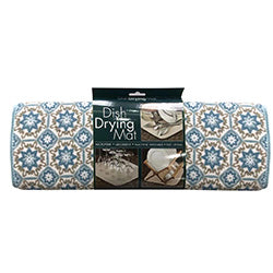ESCURRE MAT VAJ. MICROF 40x45CM FLORES CELESTES