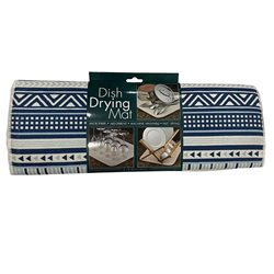 ESCURRE MAT VAJILLA MICROFIBRA 40X45CM RAYADO AZUL
