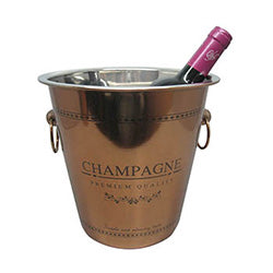 CHAMPAGNERA COLOR COBRE D21X21CM ALTO CHAMPAGNE